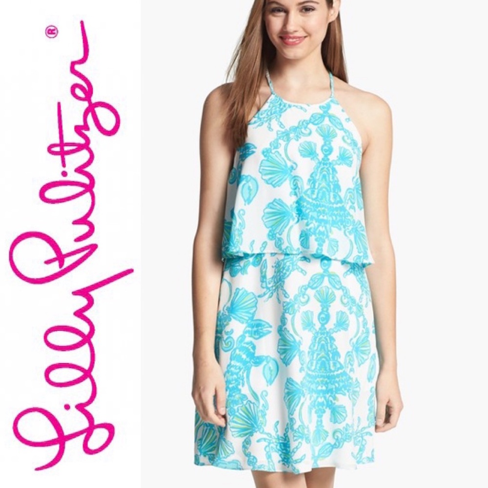 Lilly Pulitzer silk Whistler dress Size 0